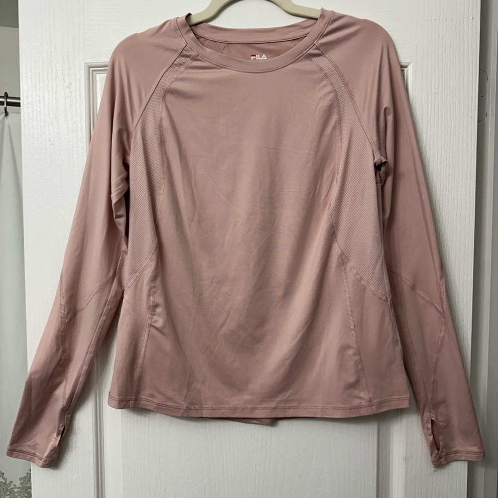 Fila Women's Mauve Athletic wear Long Sleeve